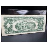 1963 Red Seal $2 Dollar Bill