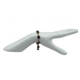 Vintage 14K Yellow Gold & Oval Amethyst Tennis Link Bracelet, 7 1/4" Long (12 grams total weight)