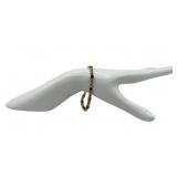 Vintage 14K Yellow Gold & Amethyst Tennis Bracelet, 7 3/4" Long (15 grams total weight)