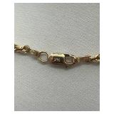 18" 14K Yellow Gold Necklace (1/4" diameter) (2.3 grams)