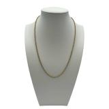 18" 14K Yellow Gold Necklace (1/4" diameter) (2.3 grams)