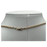 18" 14K Yellow Gold Necklace (1/4" diameter) (2.3 grams)