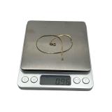 9" 14K Yellow Gold Bracelet (1/8" diameter) (.9 grams)