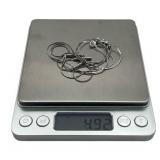 Vintage 16" 925 Sterling (Italy) Silver Tassel Necklace (4.9 grams)