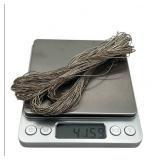 Wonderful 30" Liquid Sterling Silver Necklace (41 grams) with 30 Strands