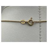 Vintage 20" 14K Yellow Gold Beaded Chain Necklace (2.2 grams)