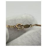 Vintage 16" 14K G.F. Herringbone Necklace (Stamped 14K G.F. PPC) (1.5 grams)