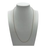 Vintage 20" 14K Yellow Gold Beaded Chain Necklace (2.2 grams)