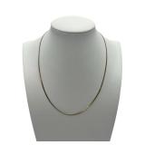 Vintage 16" 14K G.F. Herringbone Necklace (Stamped 14K G.F. PPC) (1.5 grams)