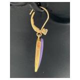 Spectacular 18" Oroamerica 14K Diamond Necklace and Matching Earrings (18.5 grams total weight)