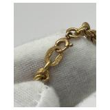 Brilliant 24" 18K Yellow Gold (Stamped 103 AR 750), Arezzo Italy, Chain Necklace (3mm diameter, 12.6 grams total weight)