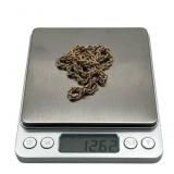 Brilliant 24" 18K Yellow Gold (Stamped 103 AR 750), Arezzo Italy, Chain Necklace (3mm diameter, 12.6 grams total weight)