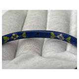 Pair of Vintage Cloisonne Bangle Bracelets (Inside width approximately 2.5")