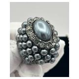 Wonderful Vintage Costume Jewelry Lot including 1987 Avon Princess Diana Sapphire Ring