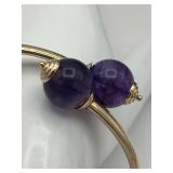 Peter Brams Designs 14K Gold Open Bangle Bracelet (Stamped PBD 14K) (10 grams)