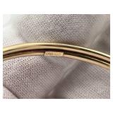 Peter Brams Designs 14K Gold Open Bangle Bracelet (Stamped PBD 14K) (10 grams)