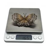 Vintage 800 Silver and Gold Tone Filigree Butterfly Brooch Pin (16 grams) (2 13/16" Wide x 1 1/2" Tall)