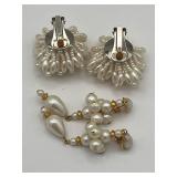 Classy Jewelry Lot - Faux Pearl Clip Earrings, Heart Bracelets, and More!