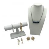 Classy Jewelry Lot - Faux Pearl Clip Earrings, Heart Bracelets, and More!