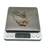 14K Yellow Gold Ocean Themed 17" Pendant Necklace (7.2 grams)