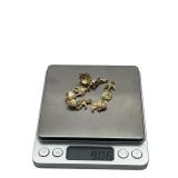 Exquisite 7" 14K (585) Gold Ocean Themed Tennis Bracelet (9 grams)