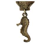 14K Yellow Gold Sea Themed Dangle Earrings (4.1 grams)