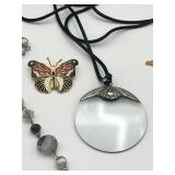 Beautiful Costume Jewelry Lot including Krementz Hummingbird Blue Eyed Brooch