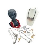 Beautiful Costume Jewelry Lot including Krementz Hummingbird Blue Eyed Brooch