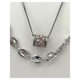 Wonderful Vintage Jewelry Lot including 18" Sterling Silver Plumeria Flower Pendant Necklace, VW Ges Gesch, and More!