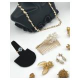 Vintage Faux Gold Jewelry Lot including Monet