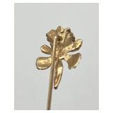 Victorian 14K Gold & Pearl Stick Pin (1.5 grams)