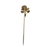 Victorian 14K Gold & Pearl Stick Pin (1.5 grams)