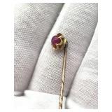 Victorian 14K Gold Stick Pin (2.2 grams total weight)