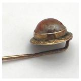 Antique 10K Gold Stick Pin (Stamped 10K on Stem) (1.2 grams total weight)