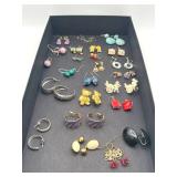 Vintage Earrings Lot with some Sterling & Turquoise