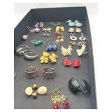 Vintage Earrings Lot with some Sterling & Turquoise