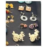 Vintage Earrings Lot with some Sterling & Turquoise