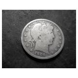 1906 O Barber Half Dollar