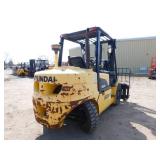 2013 Hyundai 45DS-7E Diesel Forklift with 4th Valve Hydraulics