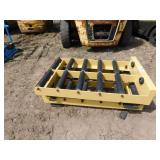 2 -  MTC Forklift Battery Roller Stations with Adjustable Legs