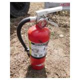 Misc. Lot of Fire Extinguishers, Safety Harness and Black & Decker 3/8 Corded Drill