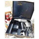 Misc. Lot of Fire Extinguishers, Safety Harness and Black & Decker 3/8 Corded Drill