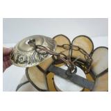 Vintage Hanging glass lamp. 19" diameter