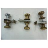 Brass Door Knobs (1 is not brass)