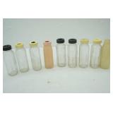 Vintage glass baby bottles