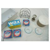Canning rubbers, wax, & more