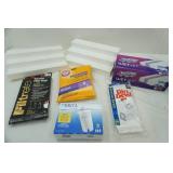 Swiffer wet jet cloths, Brita Filters, Vacuum bags