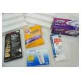Swiffer wet jet cloths, Brita Filters, Vacuum bags