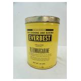 Vintage 30 lb. margarine tin "Everbest"