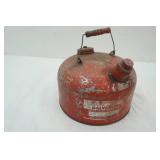 vintage galvanized gas can 2.5 gal